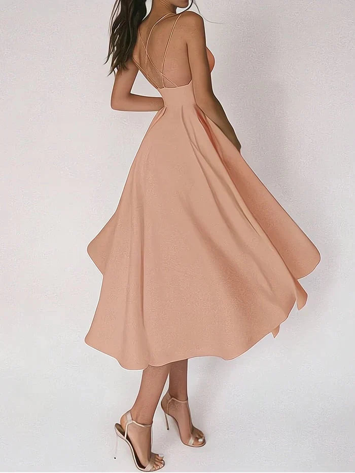 CHANTAL - Elegantes Kleid mit V-Ausschnitt