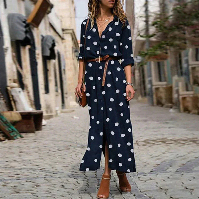 Freja - Modekleid mit Polka Dots