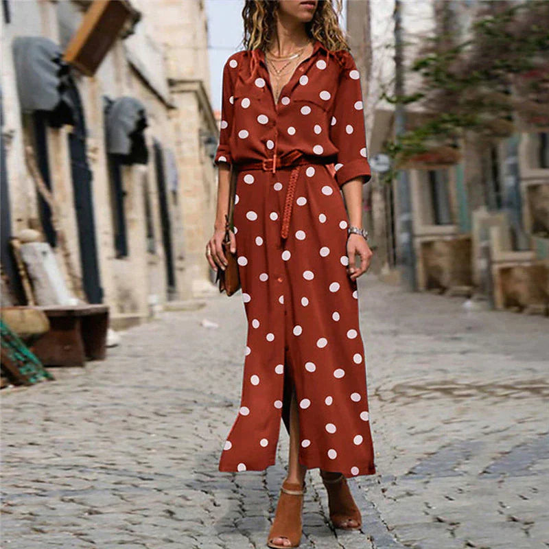 Freja - Modekleid mit Polka Dots